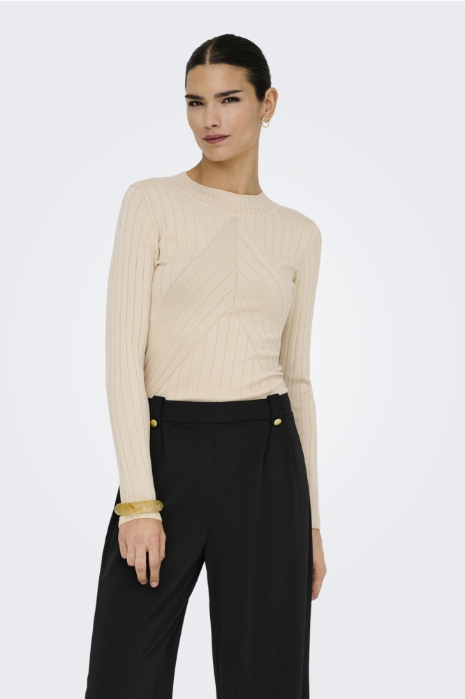 JDYKATE L/S PULLOVER KNT 15207694 SANDSHELL